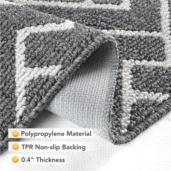 Indoor Doormat,Front Back Door Mat Rubber Backing Non Slip Door Mats,20"x31.5" - Picture 3 of 7